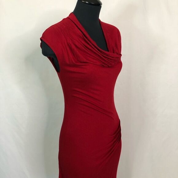 Max Studio Red Draped Dress - Women’s S - Picture 2 of 6